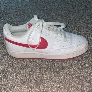 Red and White Nikes